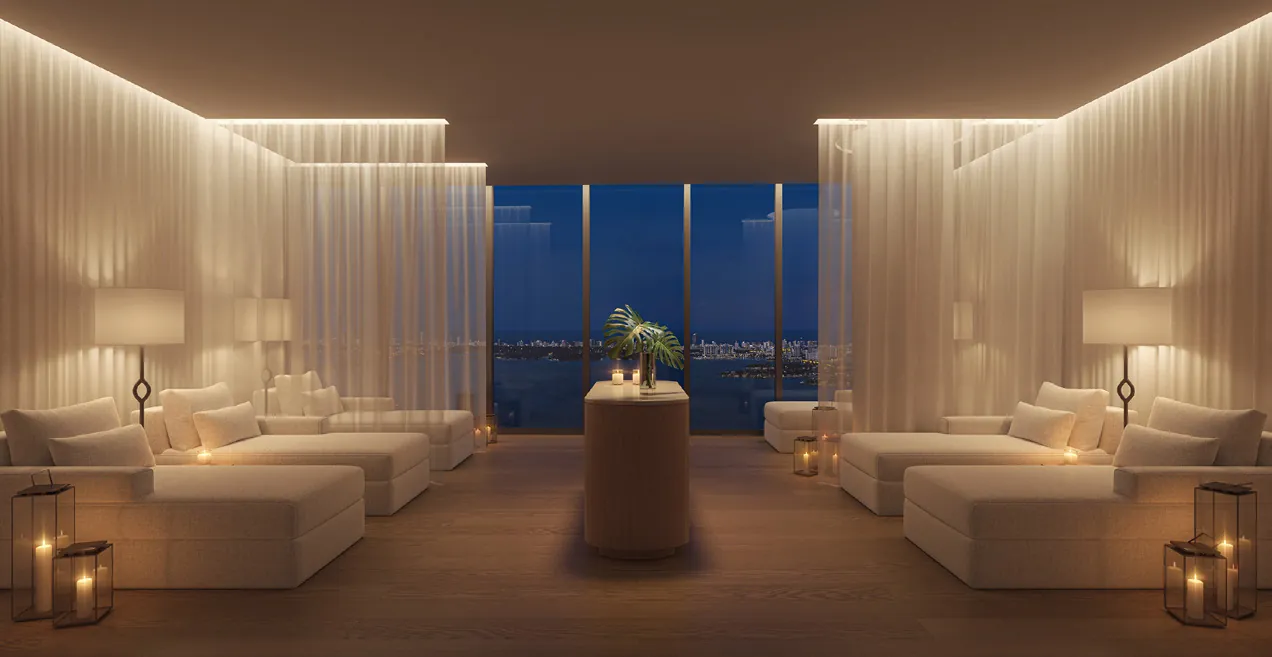 Spa relaxation area