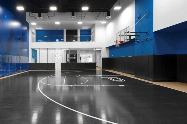 Cancha de básquetbol techada