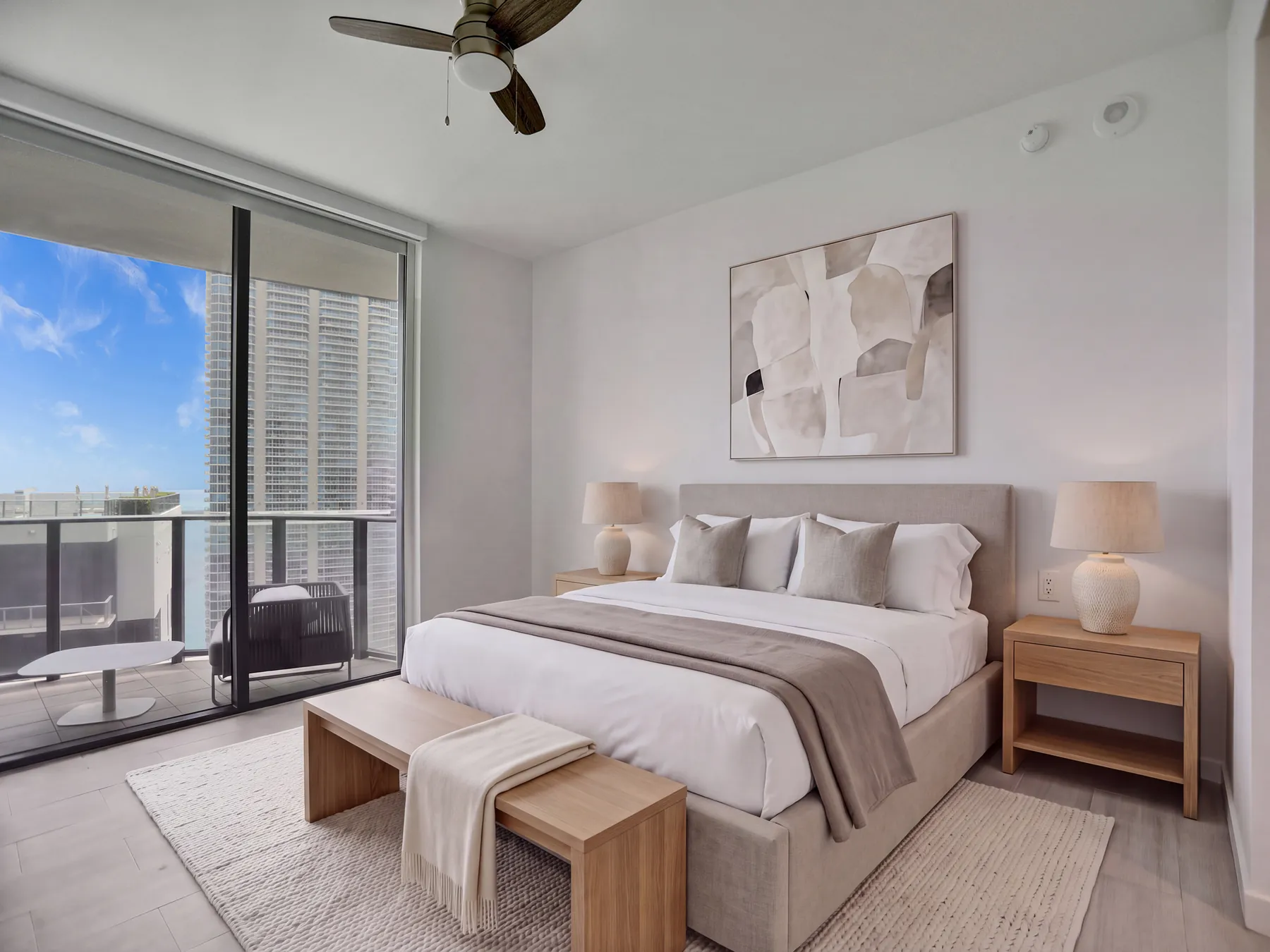 Bedroom with terrace access