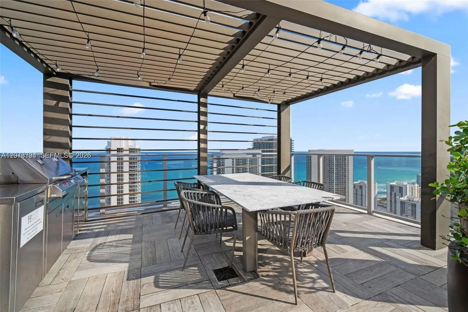 Rooftop dining