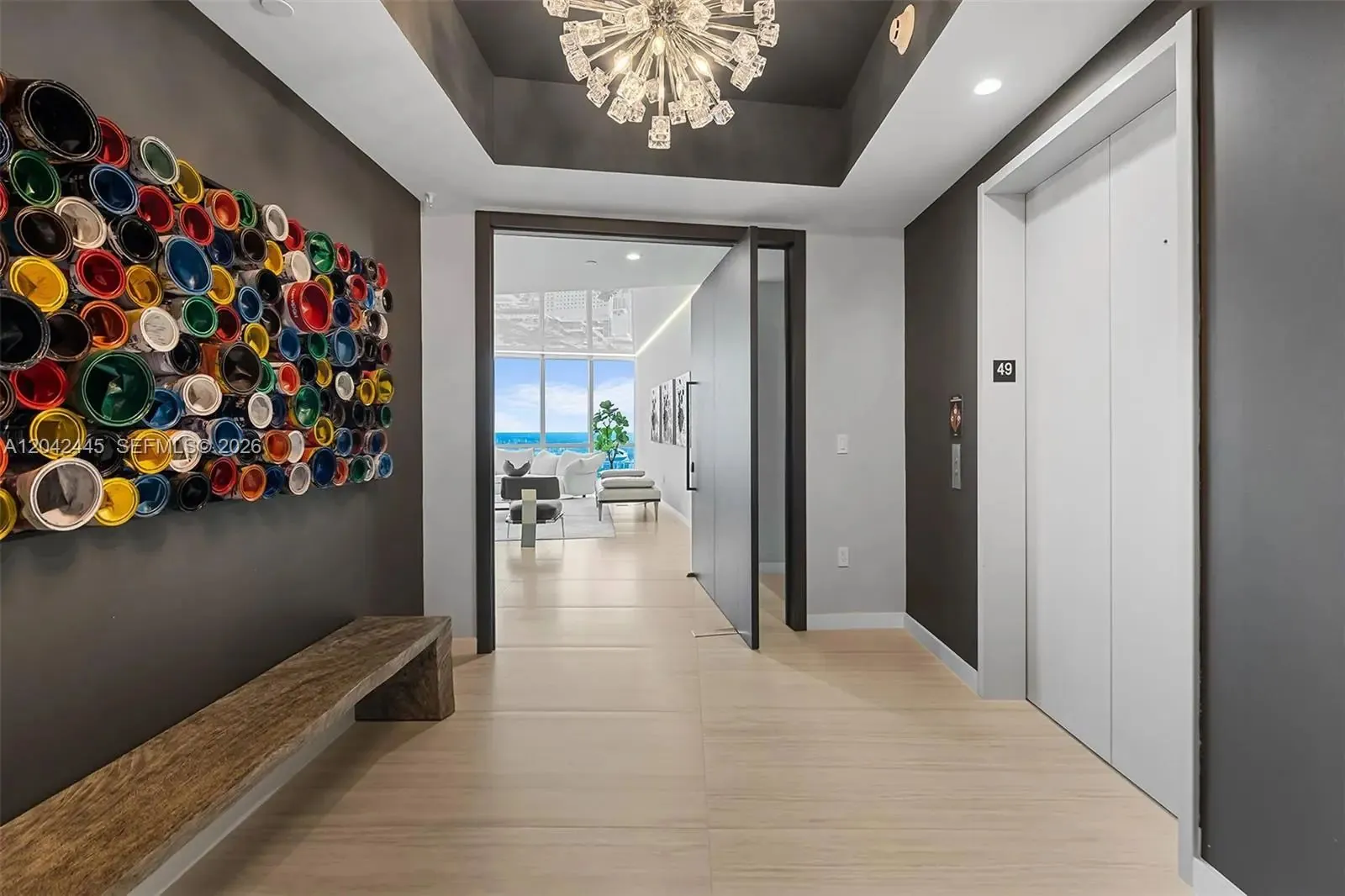 Private elevator foyer