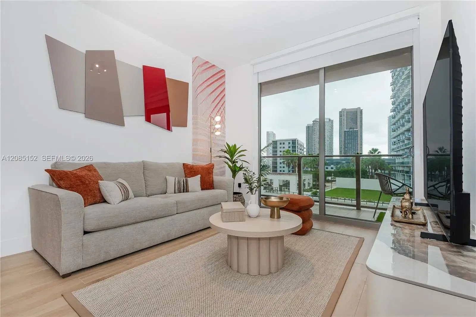 Living room and terrace